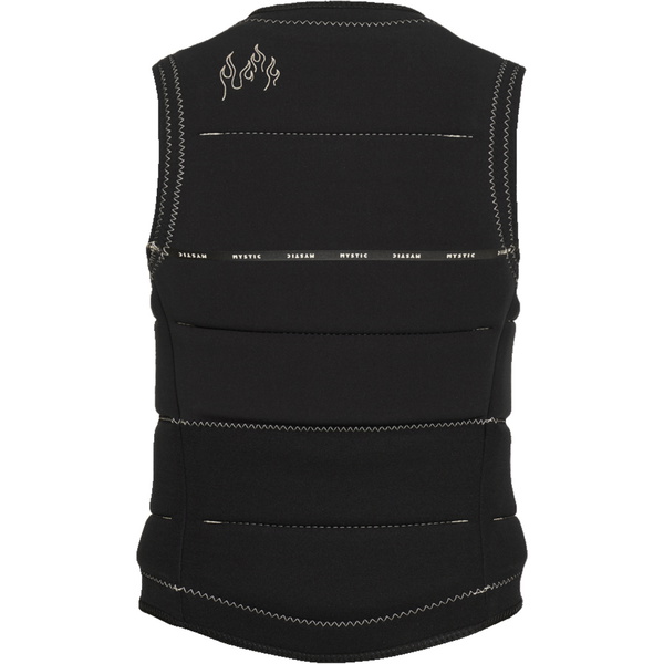 2026 Mystic Womens Raspa Elena Bodi Front Zip Wake Impact Vest 35005.260160 - Black